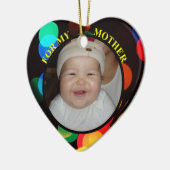 Baby's Foto Gift Label & Ornament voor mama (Links)