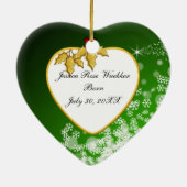 Baby's Foto Keepasjeskerstversiering Keramisch Ornament (Achterkant)