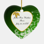 Baby's Foto Keepasjeskerstversiering Keramisch Ornament (Achterkant)