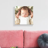 Baby's foto personaliseren canvas afdruk (Insitu (Woonkamer))