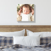 Baby's foto personaliseren canvas afdruk (Insitu (Slaapkamer))