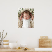 Baby's foto personaliseren poster (Keuken)