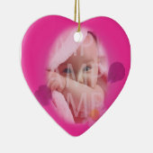 Baby's geboorterecord keramisch ornament (Rechts)