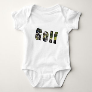 Baby's Golf Logo gemaakt van clubs jumpsuit, Romper