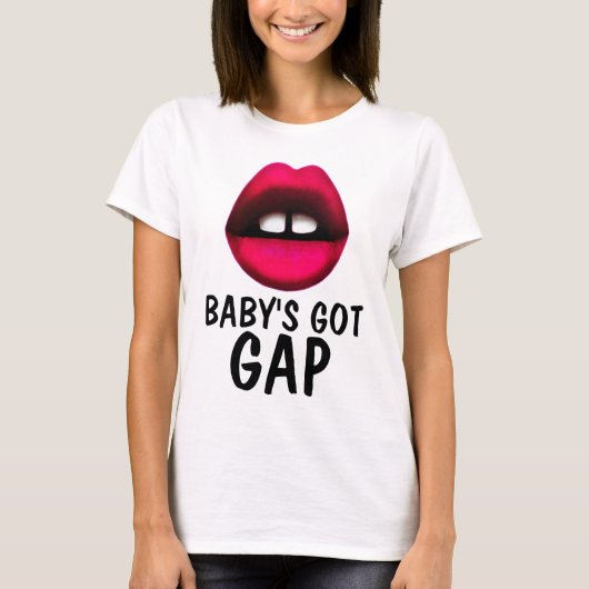 BABY'S GOT GAP, GAPPED TOOTH GIRL T-shirts (Voorkant)