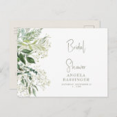 Baby's Grote Eenvoudige Bridal Shower Invitation Briefkaart (Voorkant / Achterkant)