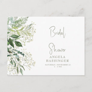 Baby's Grote Eenvoudige Bridal Shower Invitation Briefkaart