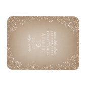 Baby's grote voorraad geïnspireerd om de datum op  magneet (Horizontaal)