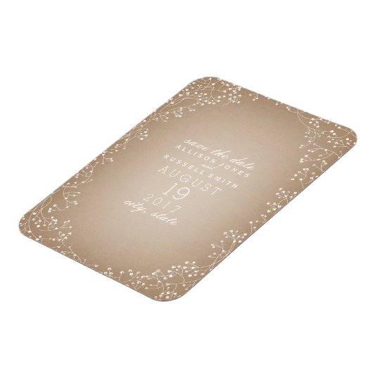 Baby's grote voorraad geïnspireerd om de datum op  magneet (Linkerzijde)