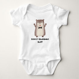 Baby's Groundhog Bliss Groundhog cartoon Romper