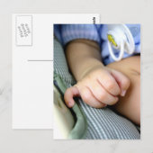Baby's hand briefkaart (Voorkant / Achterkant)