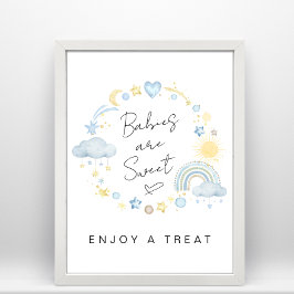 Baby's hebben het liefst een Baby shower van Treat Poster