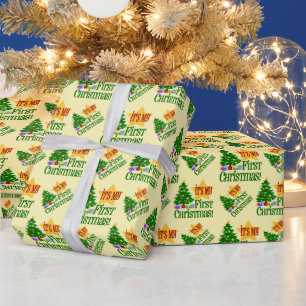 Baby's Het is mijn eerste Kerstmis Cadeaupapier