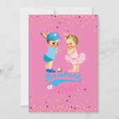 Baby's honkbal of ballet Geslacht onthullen Kaart (Voorkant)