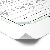 Baby's houden de neuriwand niet tegen poster (Hoek)