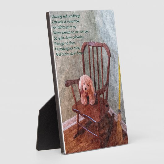 "Baby's houden niet" Nursery Plaque Fotoplaat (Zijkant)