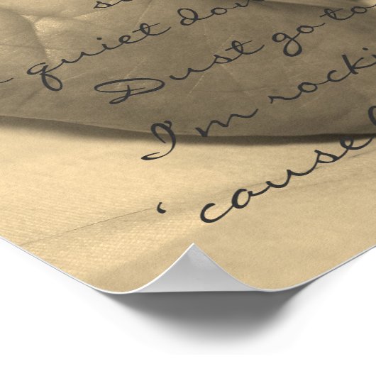 Baby's houden niet poster (Hoek)