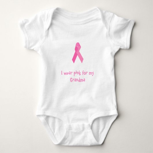 Baby's... ik draag roze voor mijn oma Shirt (Voorkant)
