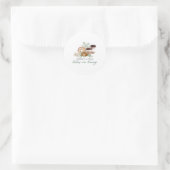 Baby's in a Bruis Ronde Sticker (Tas)