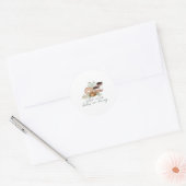 Baby's in a Bruis Ronde Sticker (Envelop)