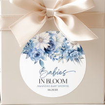 Baby's in Bloei Blauwe Bloemige Meervoudige Baby S