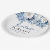 Baby's in bloei bloementweeling multiples Baby sho Papieren Bordje (Gekanteld)