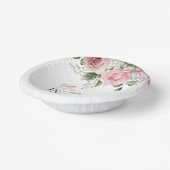 Baby's in bloei roze roos bloementweeling Baby sho Papieren Kommen (Gebogen)