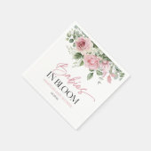 Baby's in bloei roze roos bloementweeling Baby sho Servet (Hoek)