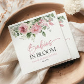 Baby's in bloei roze roos bloementweeling Baby sho Servet