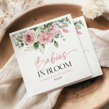 Baby's in bloei roze roos bloementweeling Baby sho