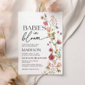 Baby's in bloei | Twins Baby shower uitnodiging