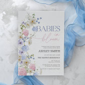 Baby's in bloei uitnodiging | tweelingziel Baby sh