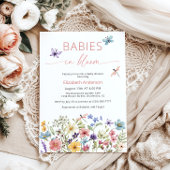 Baby's in Bloom Wildflower Twin Douche Uitnodiging