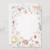 Baby's in Bloom Wildflower Twins Baby shower Kaart (Achterkant)