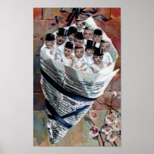 Baby's in de krant poster (Voorkant)