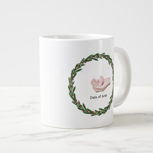 Baby's (Kelly's) 1e kerst Grote Koffiekop (Voorkant rechts)