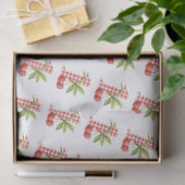 Baby's Kers Eerste Rode Gingham Verjaardag Tissuepapier (Geschenk)