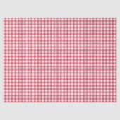 Baby's Kers Eerste Rood Geruit Verjaardagsfeest Tissuepapier (Voorkant)