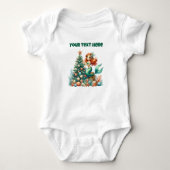 Baby's Kerst Meermin Onesie - Persoonlijk Romper (Voorkant)