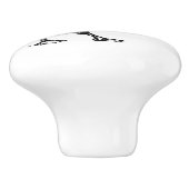 Baby's kinderkamer kinderkamer ganzenmeubelknop keramische knop (Zijkant)