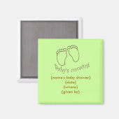 baby's komen eraan magneet (Voorkant / Achterkant)