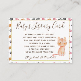 Babys Library Book Request Kaart Princess Cats Meo