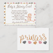 Babys Library Book Request Kaart Princess Cats Meo (Voorkant / Achterkant)