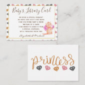 Babys Library Book Request Kaart Princess Cats Meo (Voorkant / Achterkant)