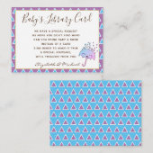 Babys Library Book Request Kaart Sprinkle Shower (Voorkant / Achterkant)