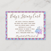 Babys Library Book Request Kaart Sprinkle Shower (Voorkant)