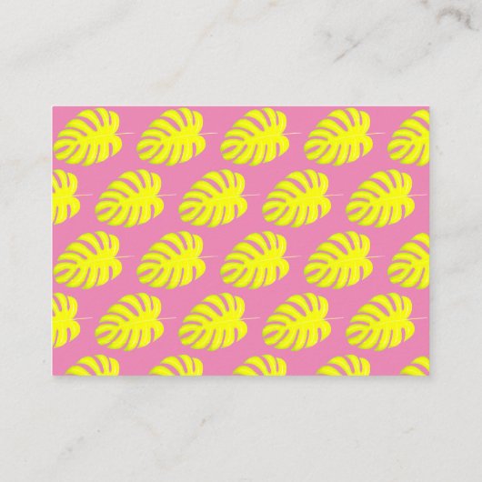 Babys Library Book Request Kaart Tropical Flamingo (Achterkant)