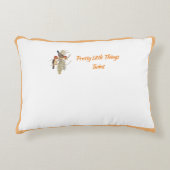 Baby's: Little Birds Kingfisher/Words (OR) - Accent Kussen (Voorkant)