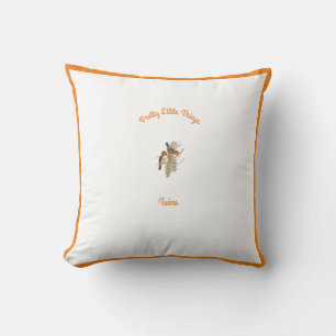 Baby's: Little Birds Kingfisher/Words (OR.W.) - Kussen