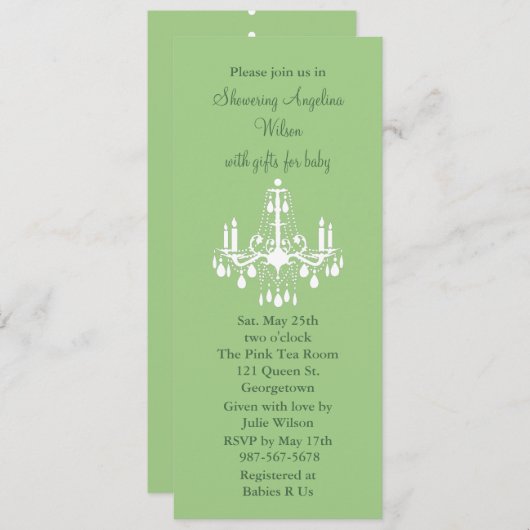 Baby's luchters kaart (Voorkant / Achterkant)